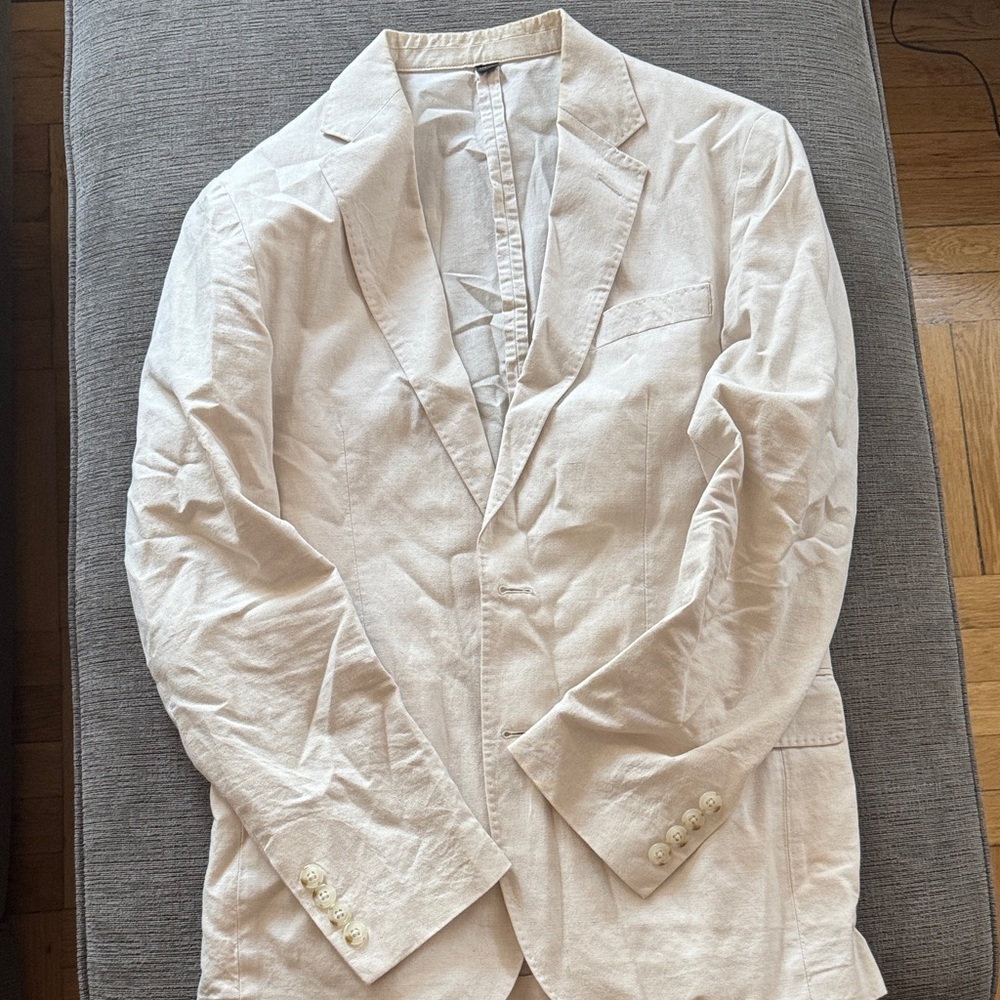 J. Crew Cream Unstructured Blazer